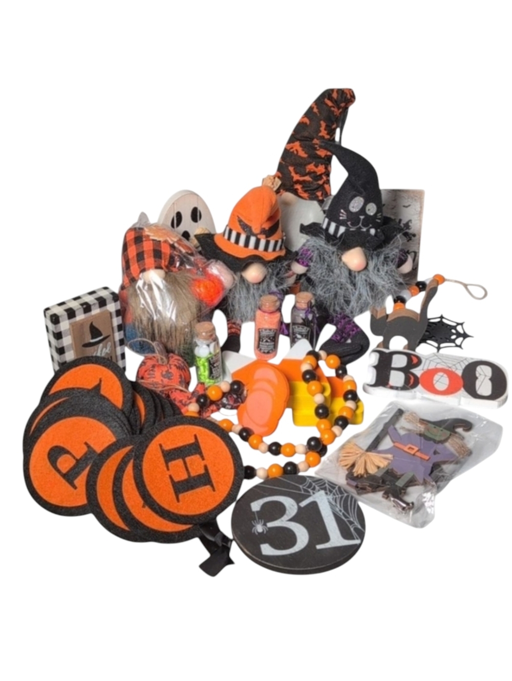 Halloween Themed Tiered Tray Home Decor Bundle